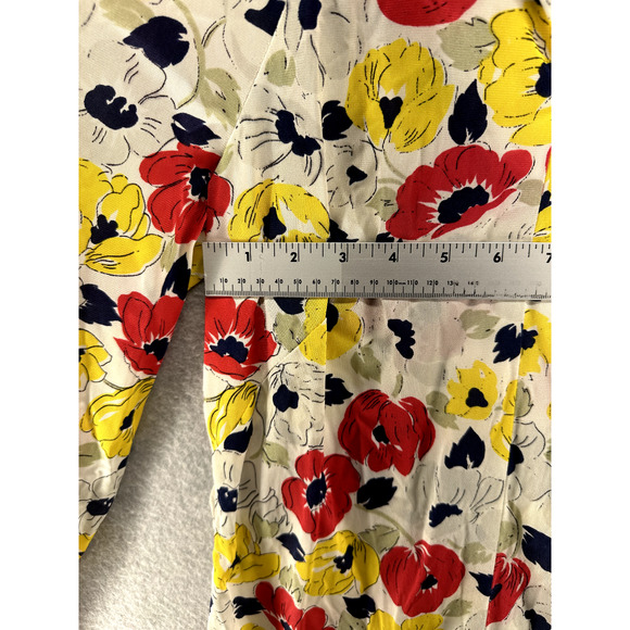 Handmade Vintage Floral Collared Blouse Small - Picture 3 of 9